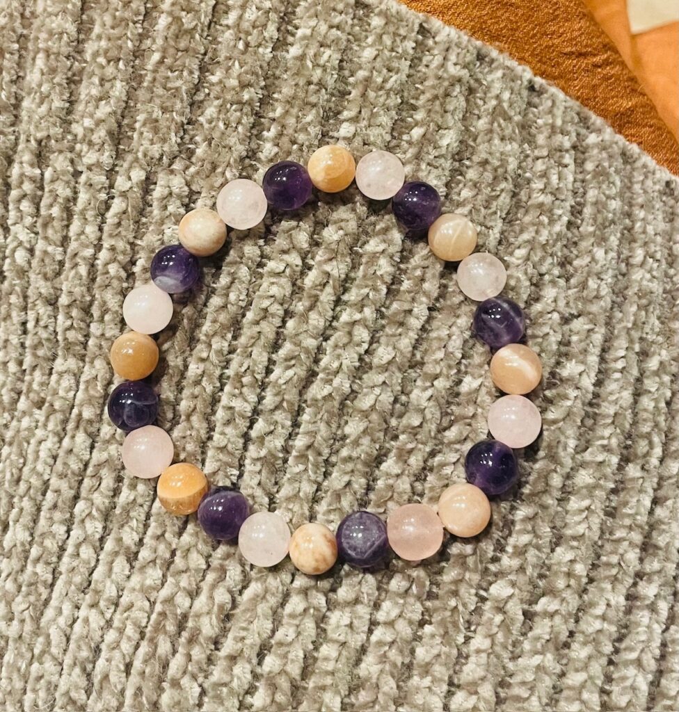 Calming Crystal Healing Bracelet - hand made at Tamworth Reiki