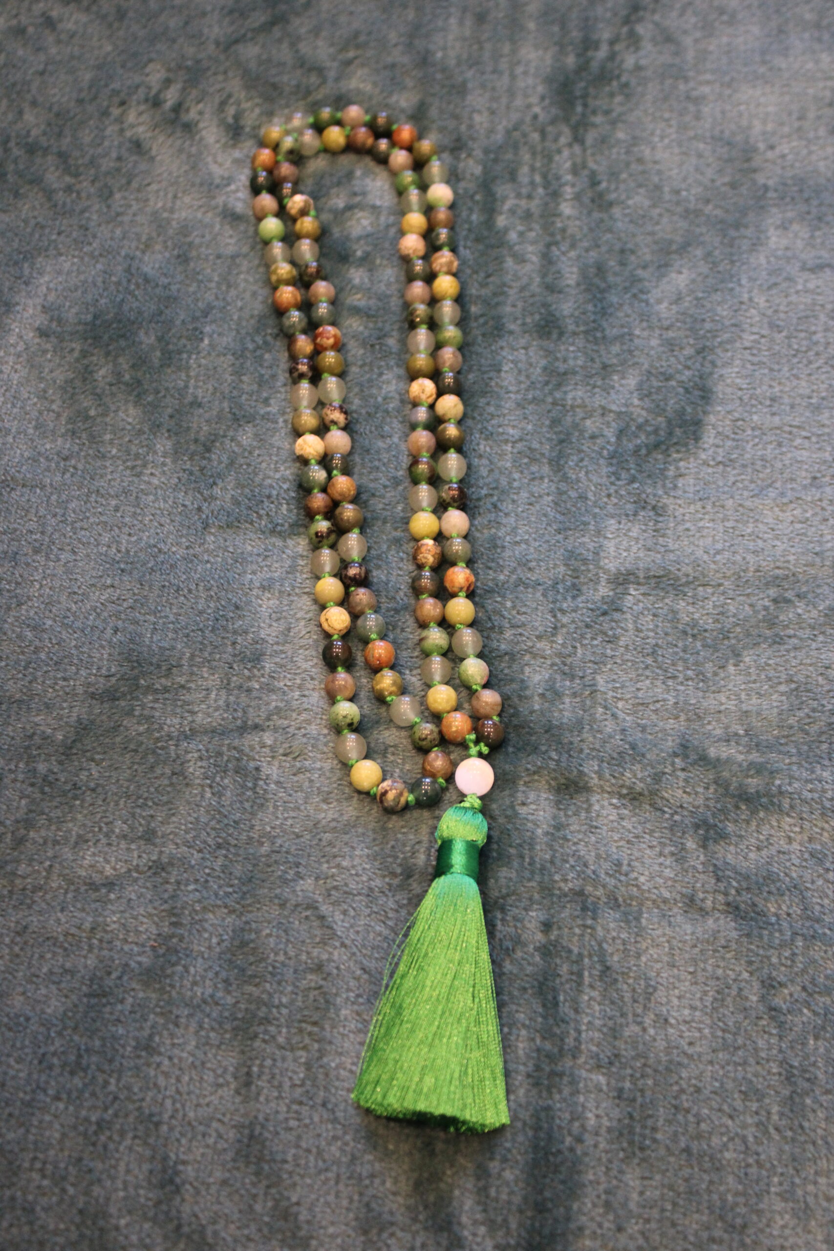 Hand Tied Mala Beads from Tamworth Reiki - Green