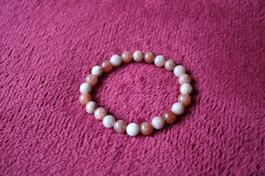 Sunstone & Moonstone Crystal Bracelet from Tamworth Reiki
