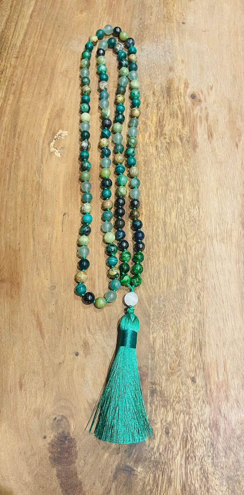 Deep Healing & Inner Peace - Hand Tied Mala Beads - Image 4
